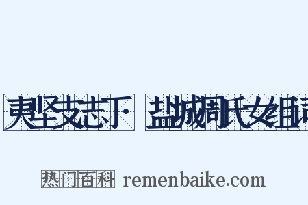 夷坚支志丁·盐城周氏女组词是什么意思的图片
